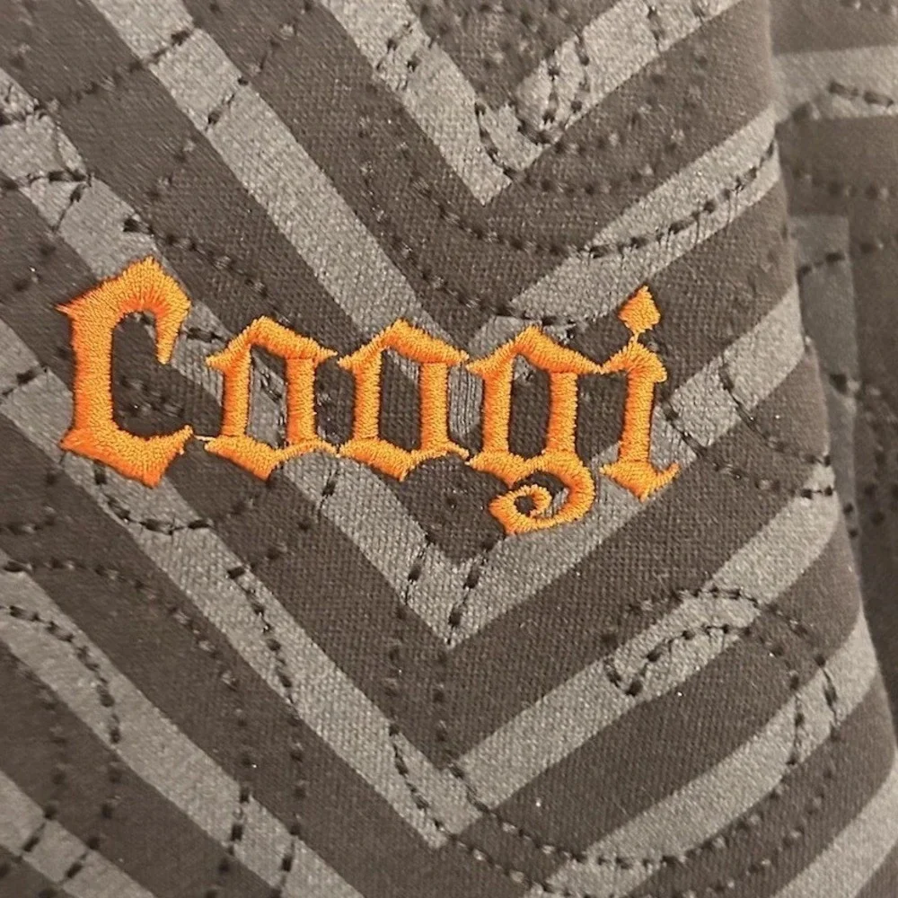 Rare Unique COOGI Mens Sz. 4XL Full Zip Hoodie‎ Multicolor Retro Print Logo Hood